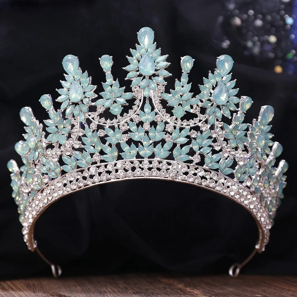 LUOXIN Luxury Queen Crystal Girls Wedding Diadem Princess Party Hair Jewelry Tiaras Crown For Bridal