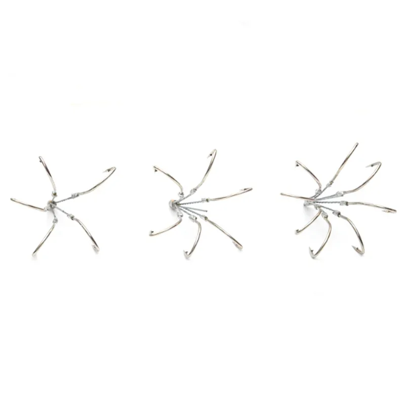 whole sale 5/6/8 Claw High Carbon Steel  connect with Carp Fishing Tackle Hook