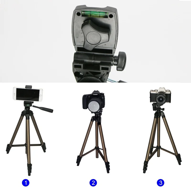 Top WT 3130 Weifeng video camera tripod plate screw 1/4 port flexible smartphone adapter 124 cm portable for Canon camera stand