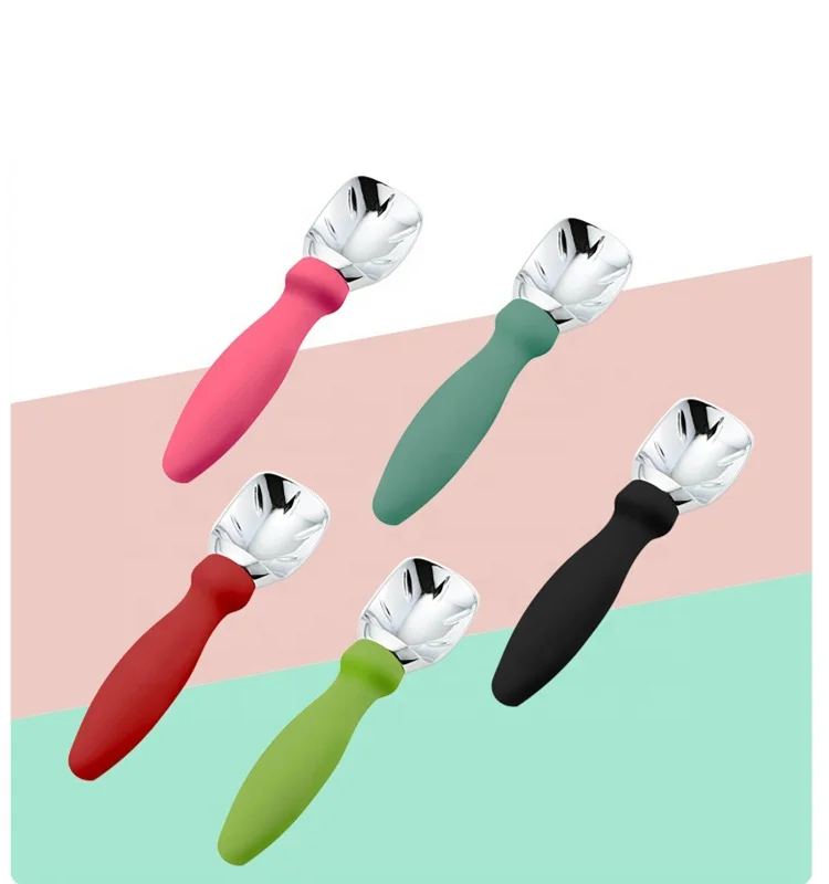 Wholesale Ice cream tools wholesale Zinc Alloy Ice Cream Scoop Spoon  With Non-slip PP Handle