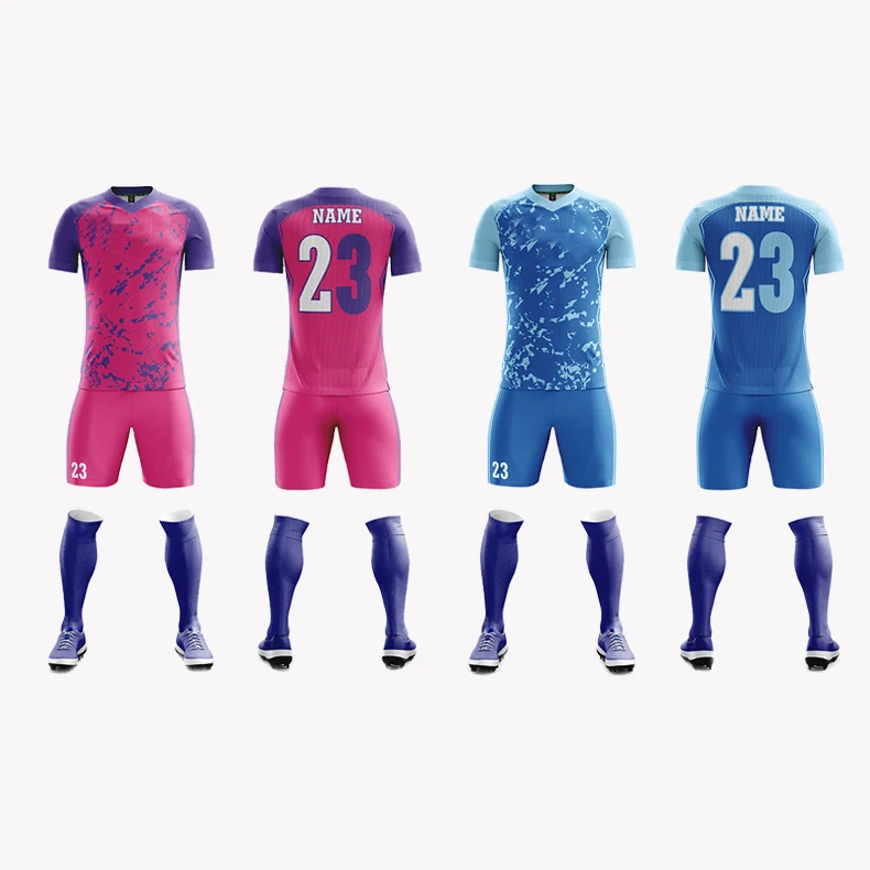 Wholesale OEM Design football clothes football set Football Uniform wear uniform Custom soccer kit Sublimation Soccer jersey