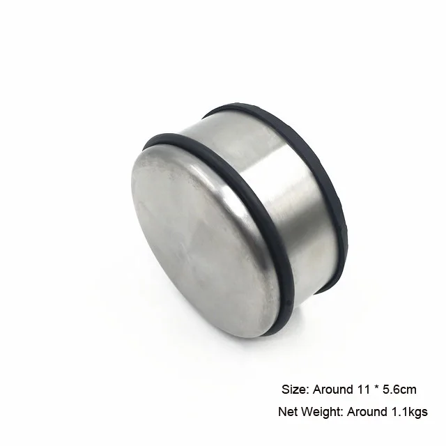 4-Piece Set Heavy Duty Stainless Steel Door Stopper  with Black Cylinder Gift Box Package