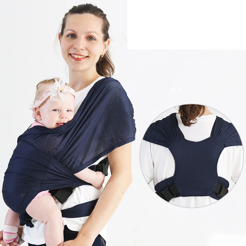 Brightbebe Baby Wrap Carrier Slings Easy to Wear Infant Carrier Slings for Babies Girl and Boy, Adjustable Baby Carriers