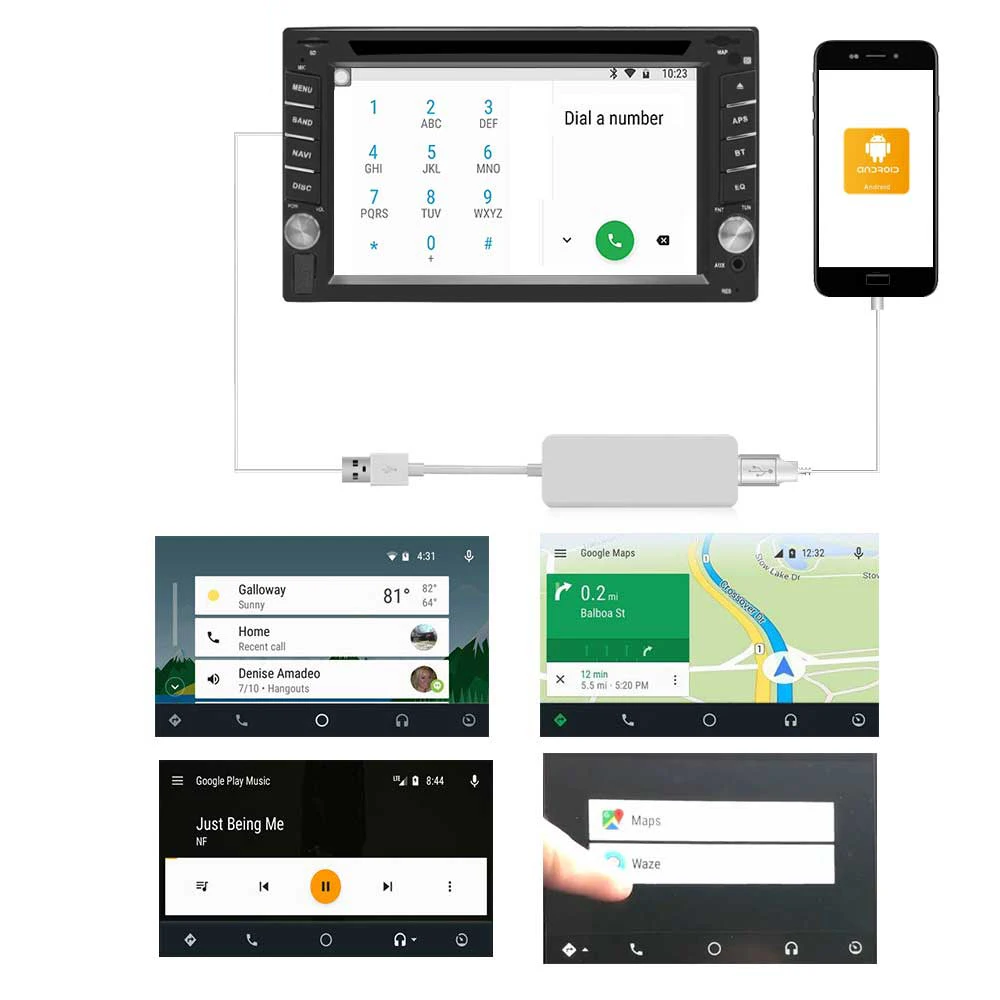  Usb-адаптер carplay высокого качества android мультимедийное видео автомобильный Проводной