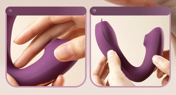 Hot Sale Dropshipping Version Clitoris Sucking Stimulator Dildo Vibrator Tongue Licking Vibrator For Female