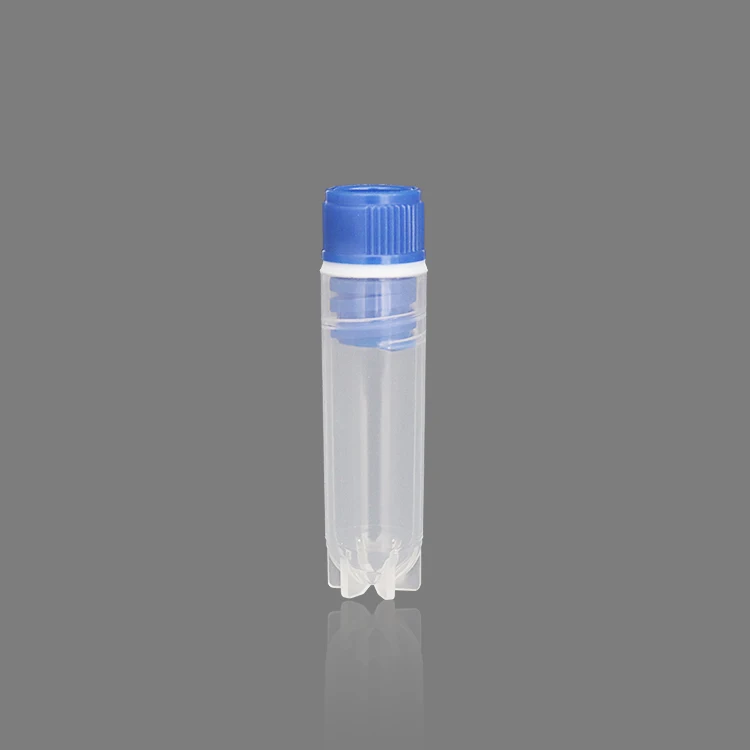 Transparent 1.5ml cryovial tube cryotube with external screw cap