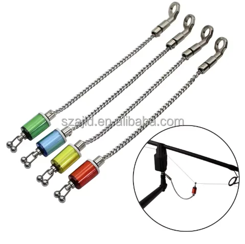 European Style Carp Fishing Swing Alarm With Stainless Steel Soft Chain Tensioner Fishing Nylon Tent Main Line Accessories