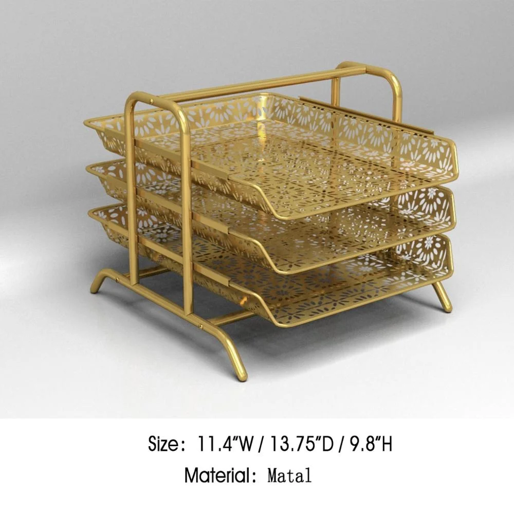 Mayco custom design office school supply wood wire metal iron steel desk organizer stationery set