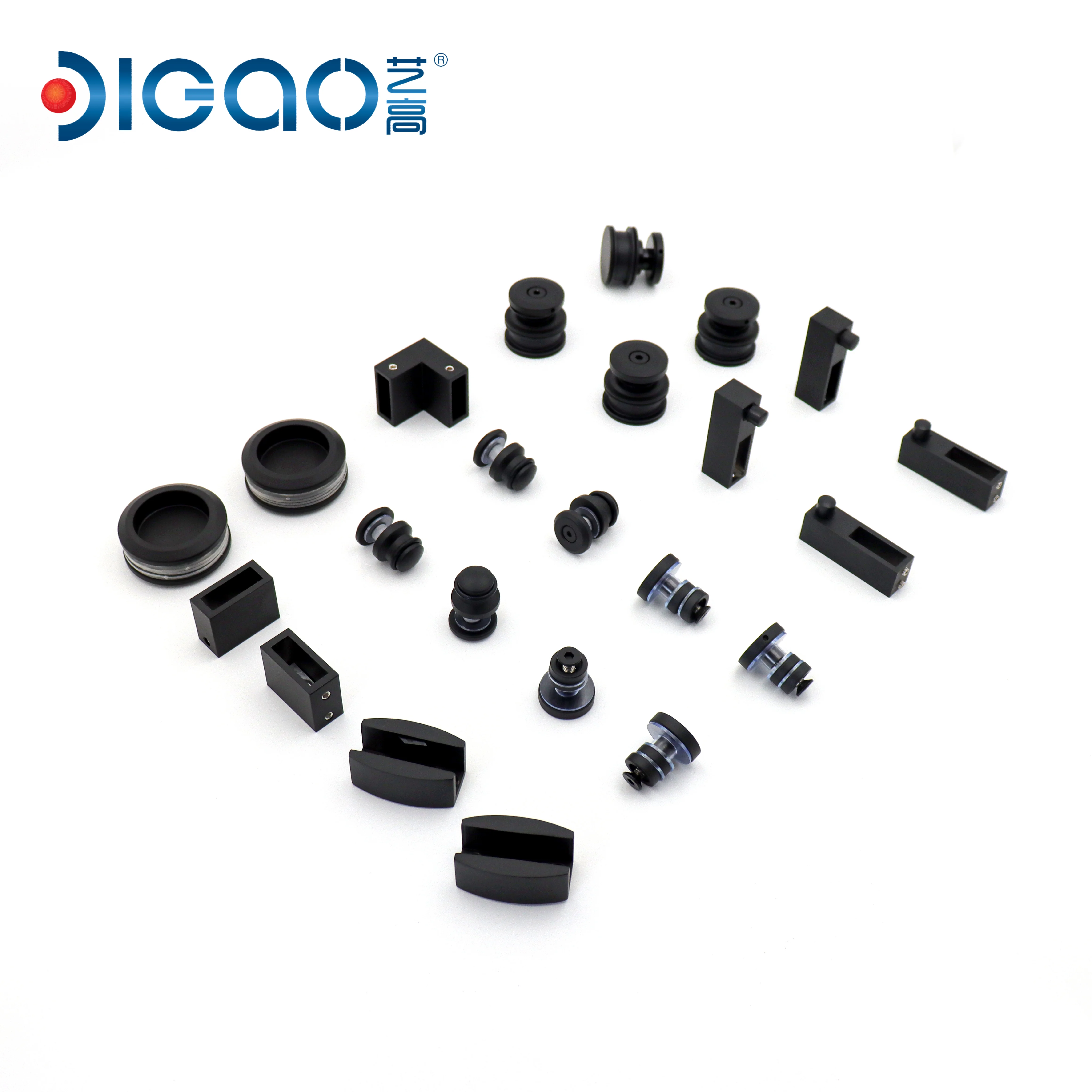 Безрамная стеклянная дверь для ванной комнаты из нержавеющей стали, фитинг для душевой кабины, набор аксессуаров для раздвижных дверей