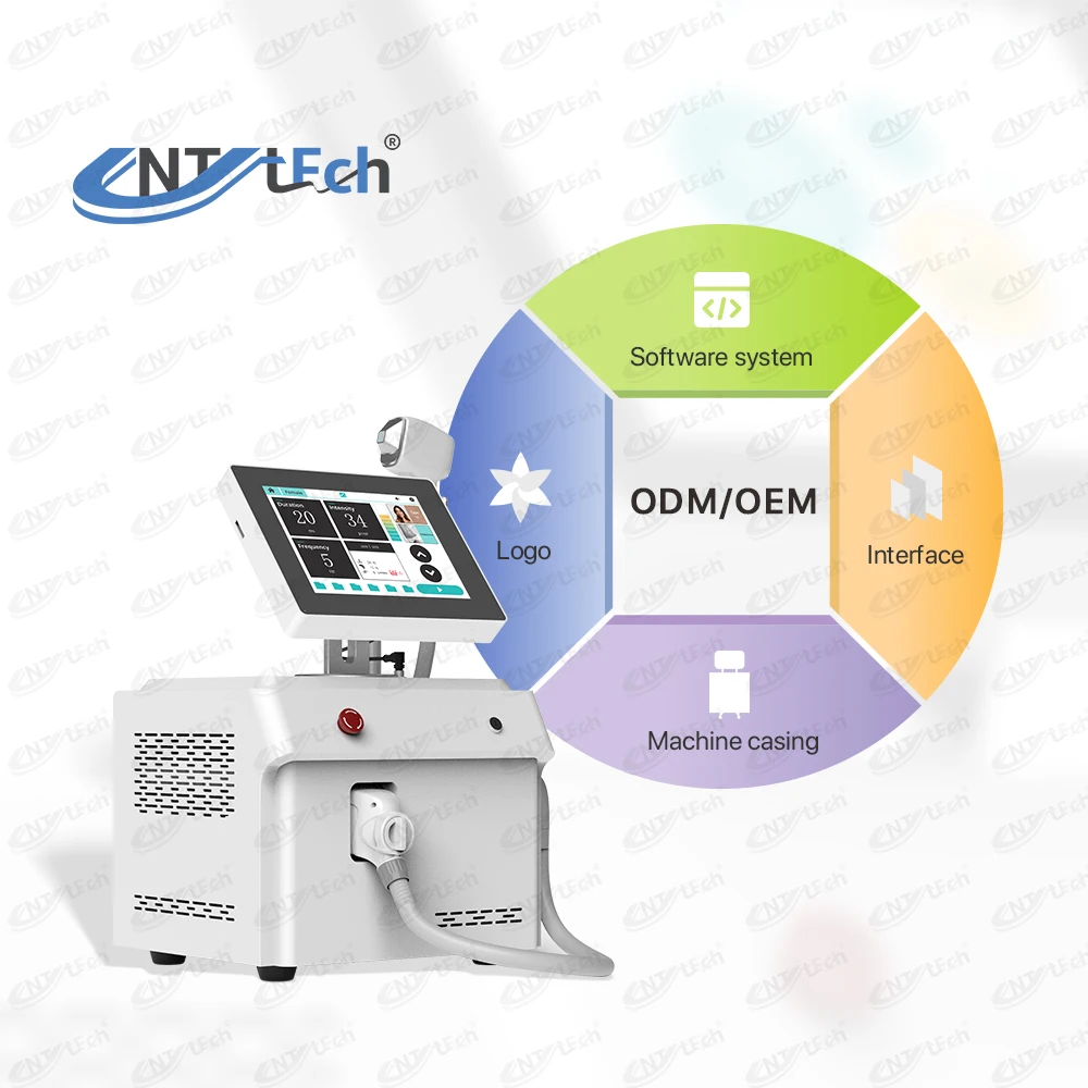 Beijing unt android system 800w 808nm diode laser hair removal machine with skin analyzer