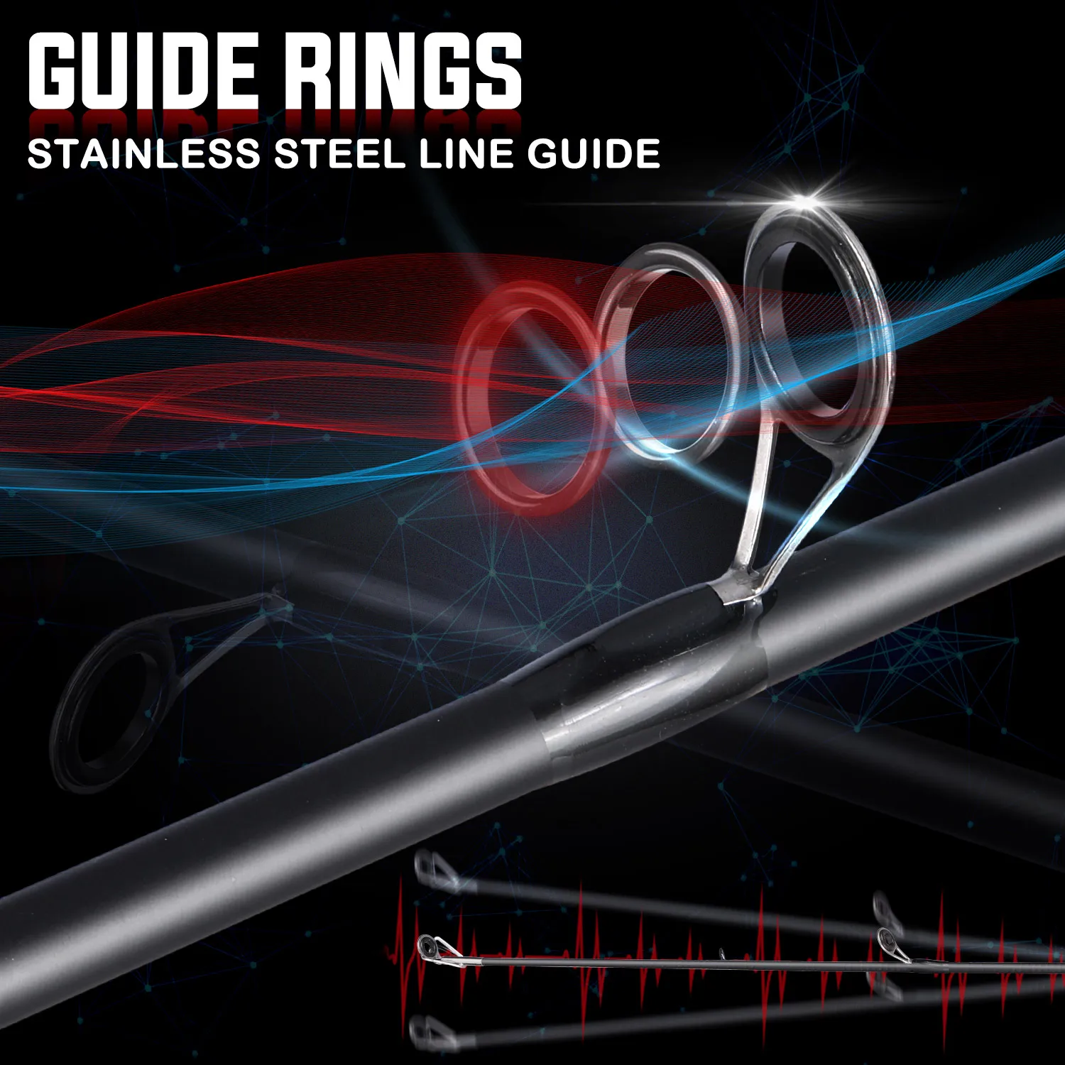 Sougayilang Fishing Rod Carbon Fiber 1.98m Carp Rods for Fishing Ultra Light Casting Rod and Pike Spinning Drag 10kg Pesca