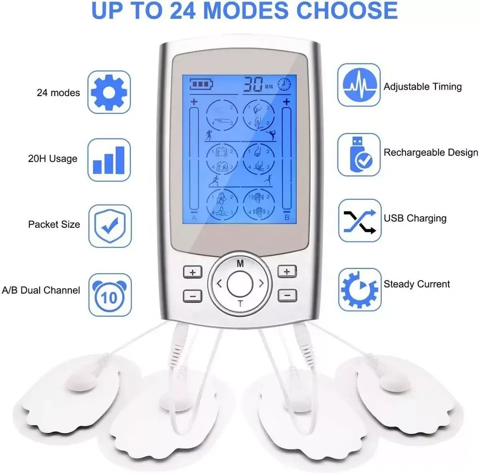 Hot EMS dozens of digital therapeutic machines for pain treatment, electronic pulse massager muscle massager 36/24 modes