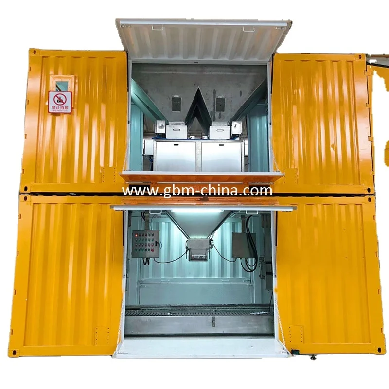 Port fertilizer weighing and bag packing machine