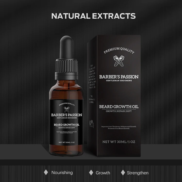 custom private label growth hair beard mens organic beard oil beard care kit for men