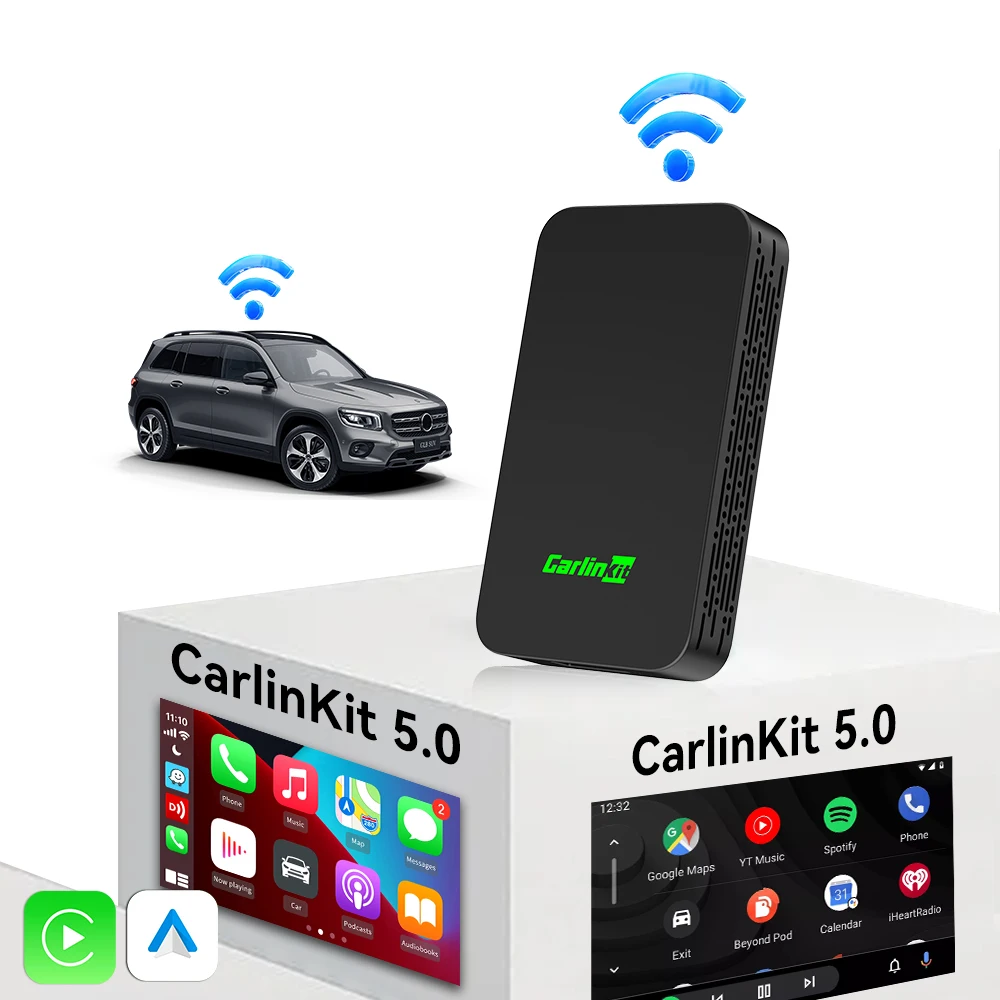 Carlinkit Wireless Carplay android auto multimedia car smart models 2 in 1 Adapter Streaming portable universal carplay auto
