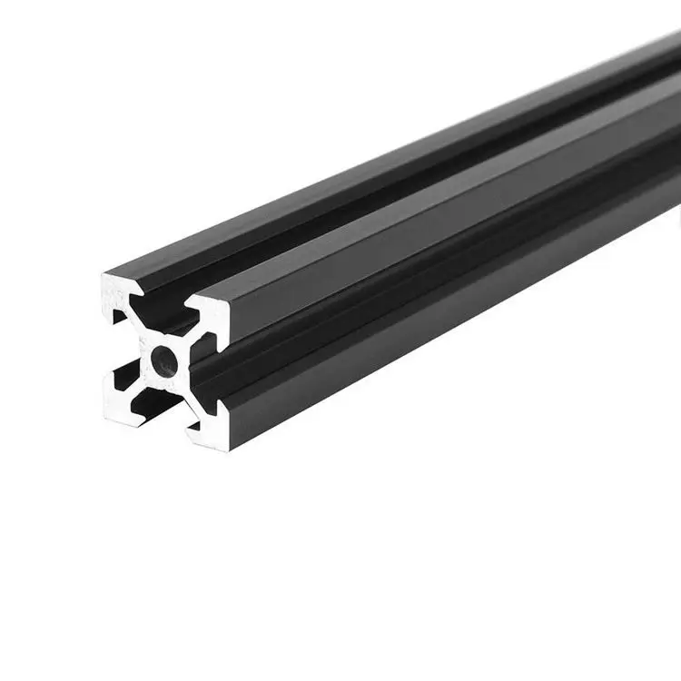 2020 Aluminium Profile Black Components Connectors Joint Aluminum Extrusion T Slot 2 Meter Kit Tbar Angle Bracket