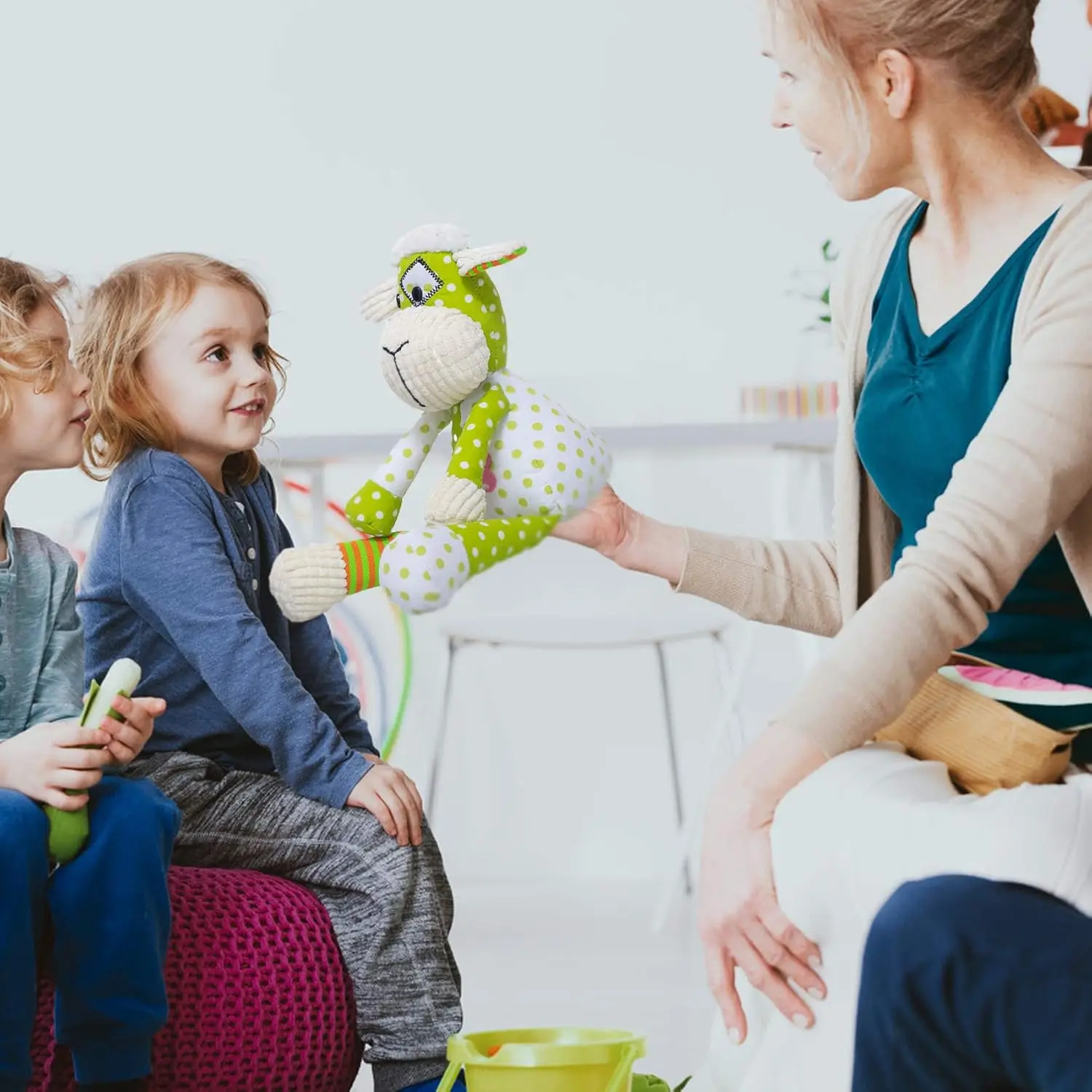 Baby Soothing Stuffed Animal Kawaii Hand Puppet Plush Doll Comfort Cute Toy Birthday Gift for Girl or Boy