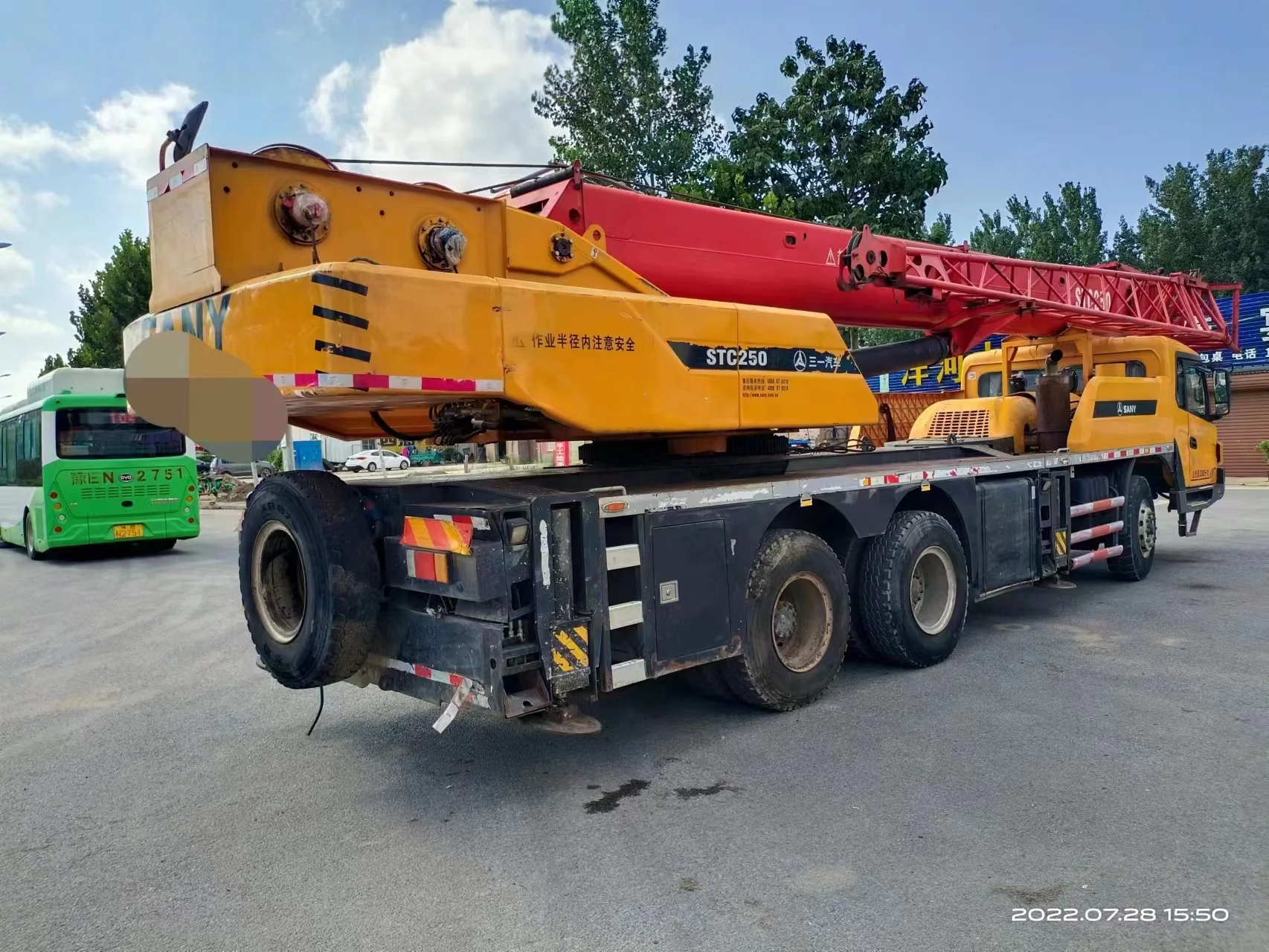 STC250 25 Ton Hydraulic Crane Telescopic Boom Truck Crane International Level Heavy Lift Mobile Truck Crane