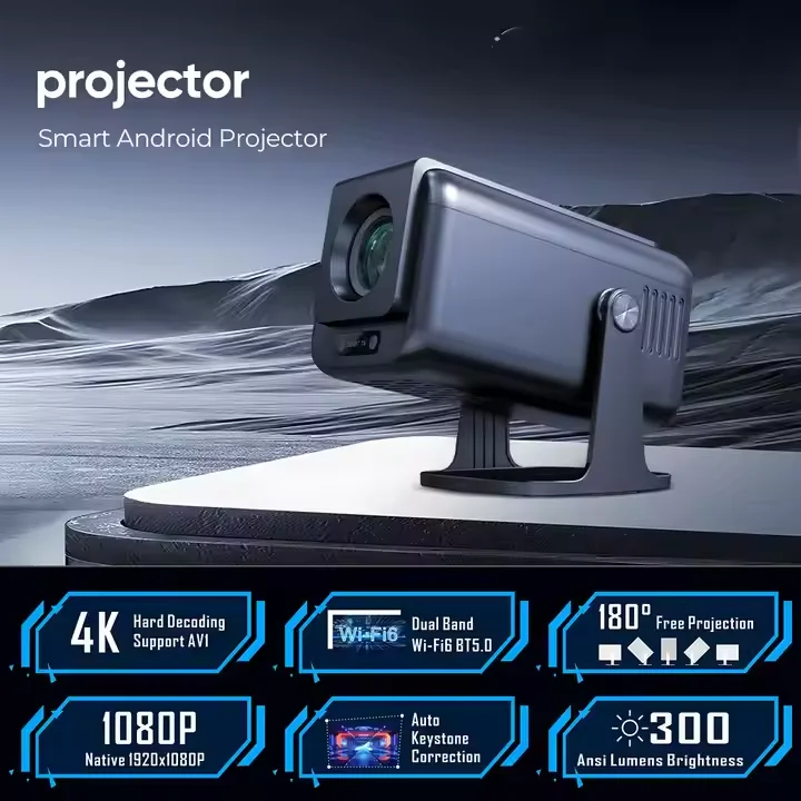 IHOMELIFE HY320Plus Home Entertainment Projector Digital Projector 300 Ansi Lumens All-in-one Device with Speakers Projector