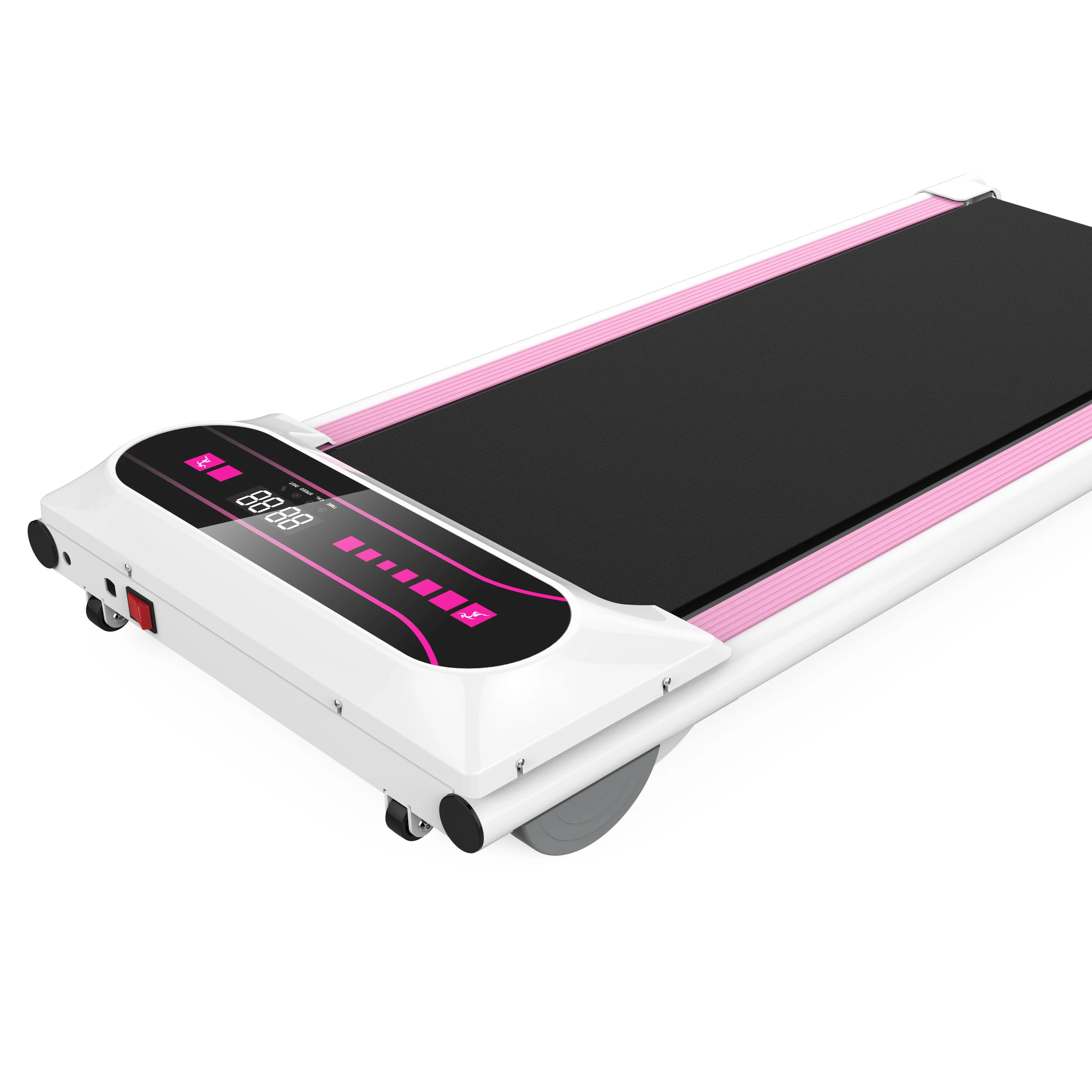 Under Desk Treadmill, Walking Pad Treadmill fitness home gym Electric Small Treadmills Compact  Machine PINK