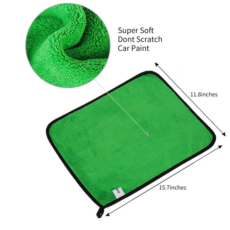 
1000gsm Plush Car Buffing Polishing Towel Microfiber Cleaning Cloth 