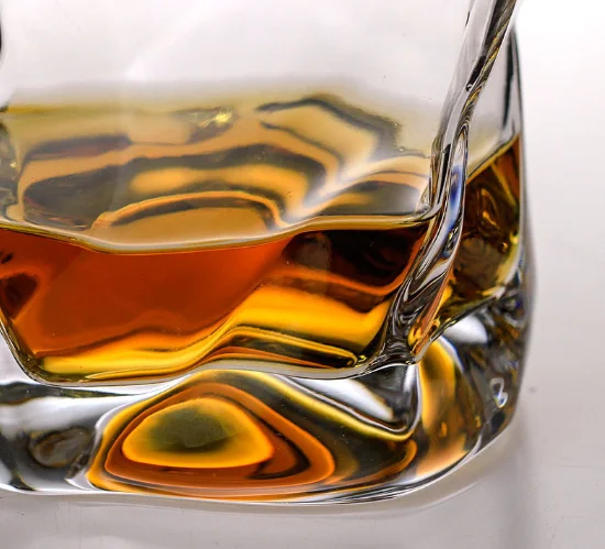 Японский дизайнерский Эдо крученая бумага асимметричная форма Хрустальный граненый шепот виски скалы бокалы для вина