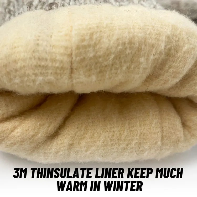 Детская шерстяная перчатка, двухслойная внешняя шерстяная подкладка, 3 м