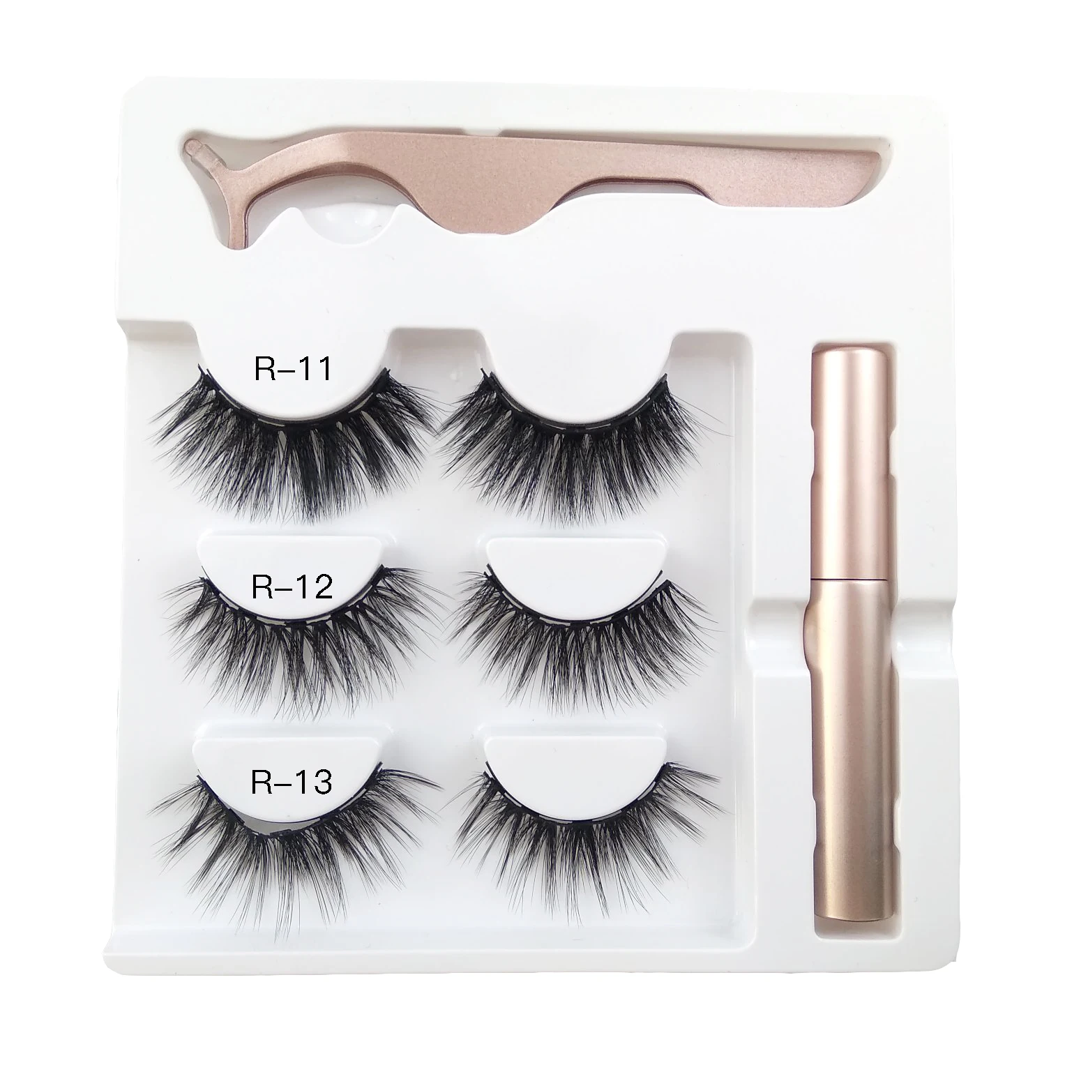 Private Label Liquid Magnetic Eyeliner and Eyelashes Kit Cruelty Free Magnet Lashes