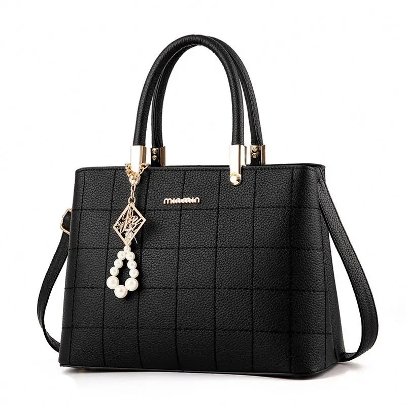 Women Design Your Own PU Leather Handbag 30X22X13Cm Wholesale Chinese Factory Top Frame Quality