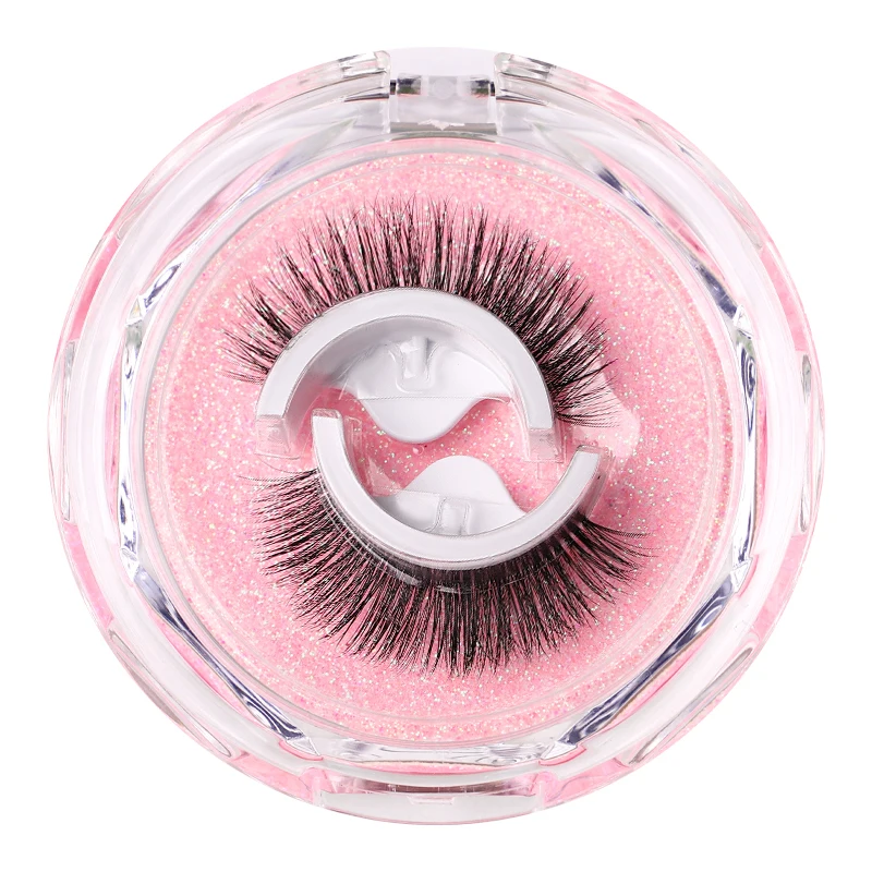 Reusable Self-Adhesive Faux Mink Eyelashes No Residue On The Skin 3D False Eyelashes Glue Free Self Sticking Eyelash