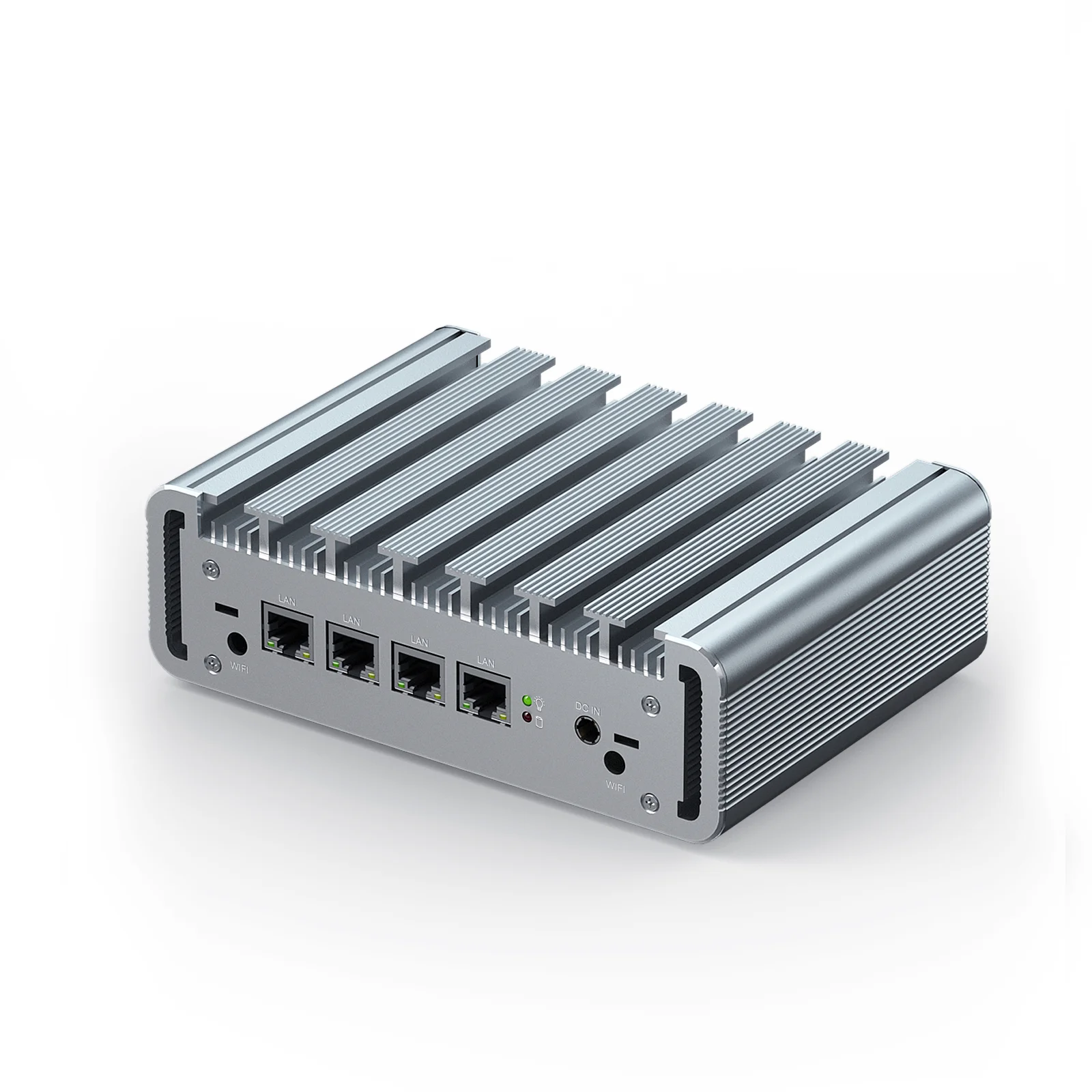Firewall Industrial Mini PC Celeron J4125 4 LAN 2 USB3.0 HD-MI VGA VPN Server Fanless PC