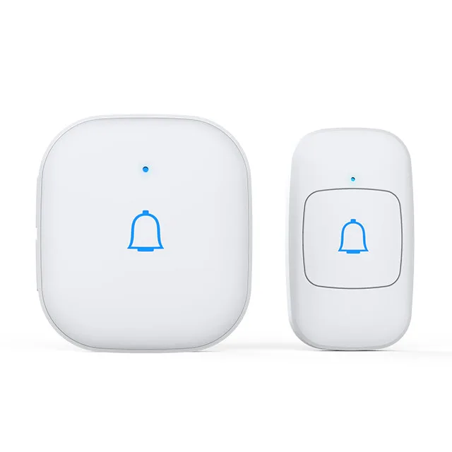 LED Flahing Indicator 56 Music 115dB 1Receive 1Button Ring Doorbell Waterproof Wireless Doorbell US UK EU plug
