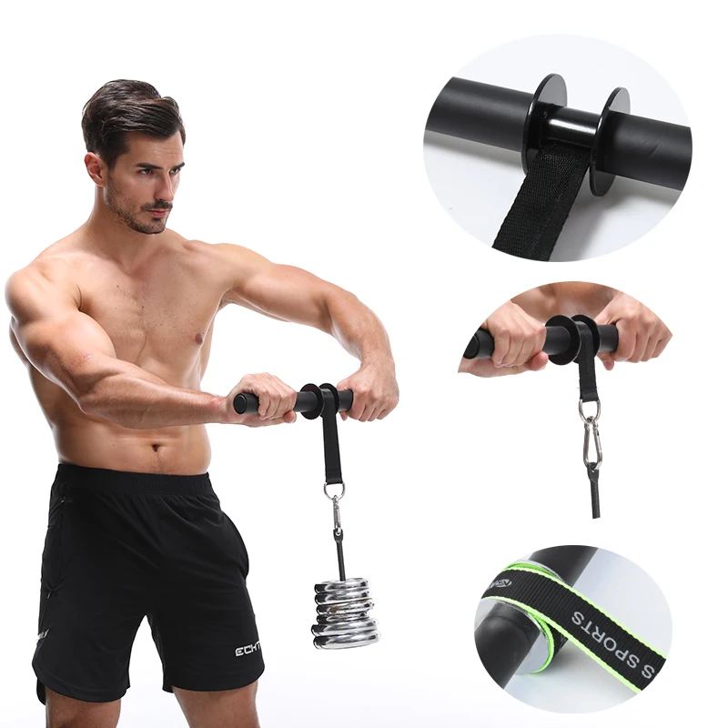 Jack Bar Forearm Trainer Rope Winding Arm Grip Arm Strength Wrist Force