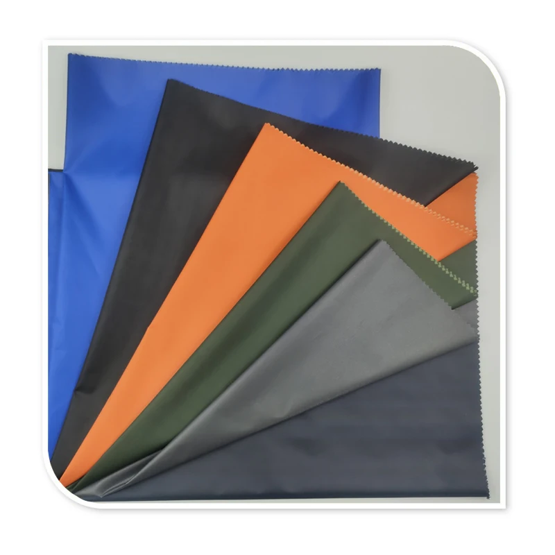 Factory price 100% polyester waterproof 190T 210T lining taffeta fabric with pvc coating for raincoat