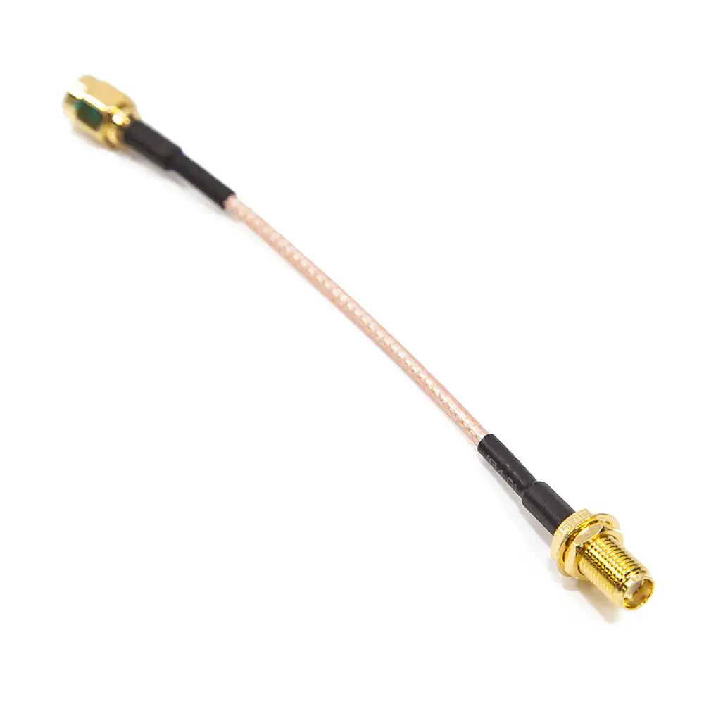 Hot Sales RF Jumper Cable Rp Sma/rp-sma Female Pigtail RG316/U Cable Male Brass Gold Plating Compliant HT8022-12 Hengtong CN;JIA