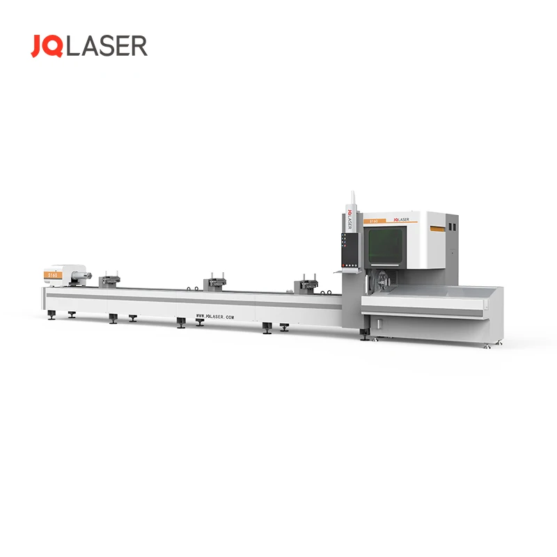 JQ Laser Cutting Pipe 15-160mm Diameter Steel Tube Laser Cutting Machine With Auto Loader
