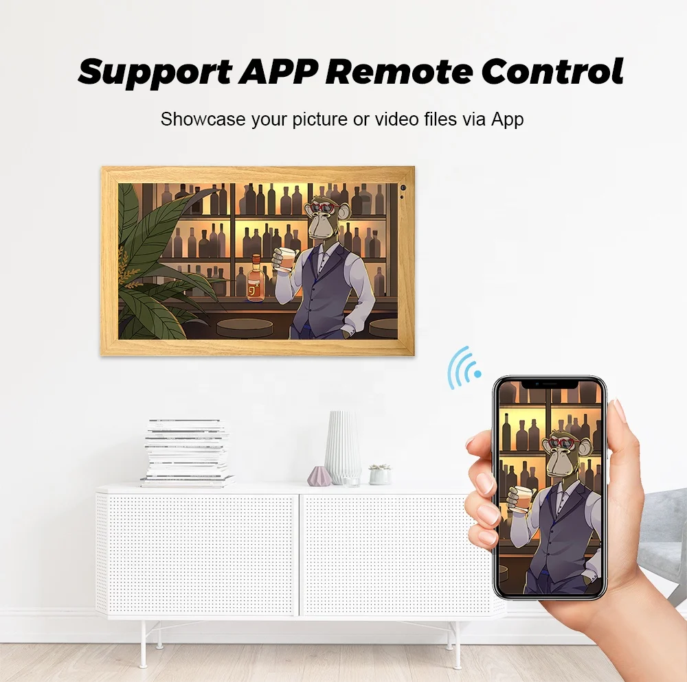 Умная цифровая художественная рамка художественный холст Wi-Fi Hd-дисплей для изысканных картин настенные фотографии