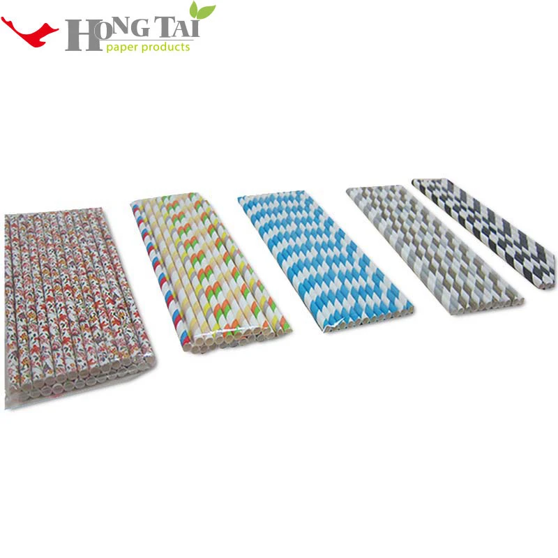 China manufacturer biodegradable custom made drinking paper straws