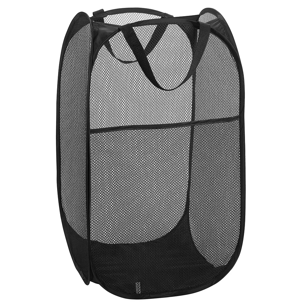 Cute Modern pop-upLaundry Hamper, Polyester Mesh Portable Bathroom Laundry Basket Baby For Kids Dirty Clothes/