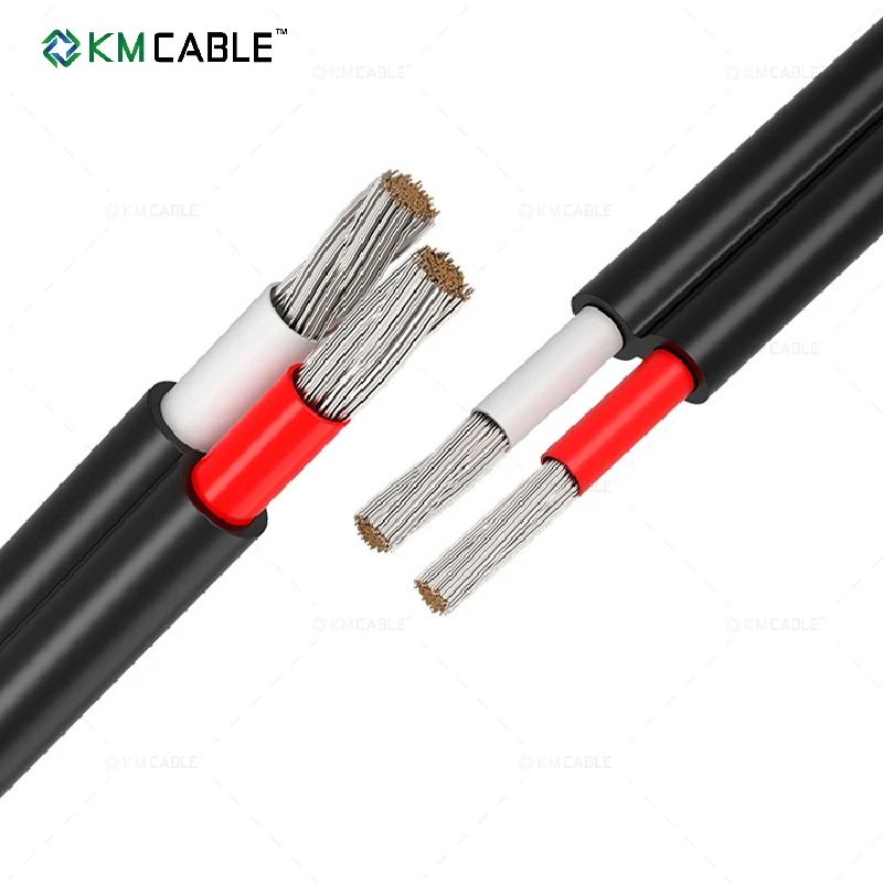 Black Red sheath 200m 500m Tinned annealed copper solar electrical wire,1500V high voltage 6mm dc pv1f pv solar wire cable