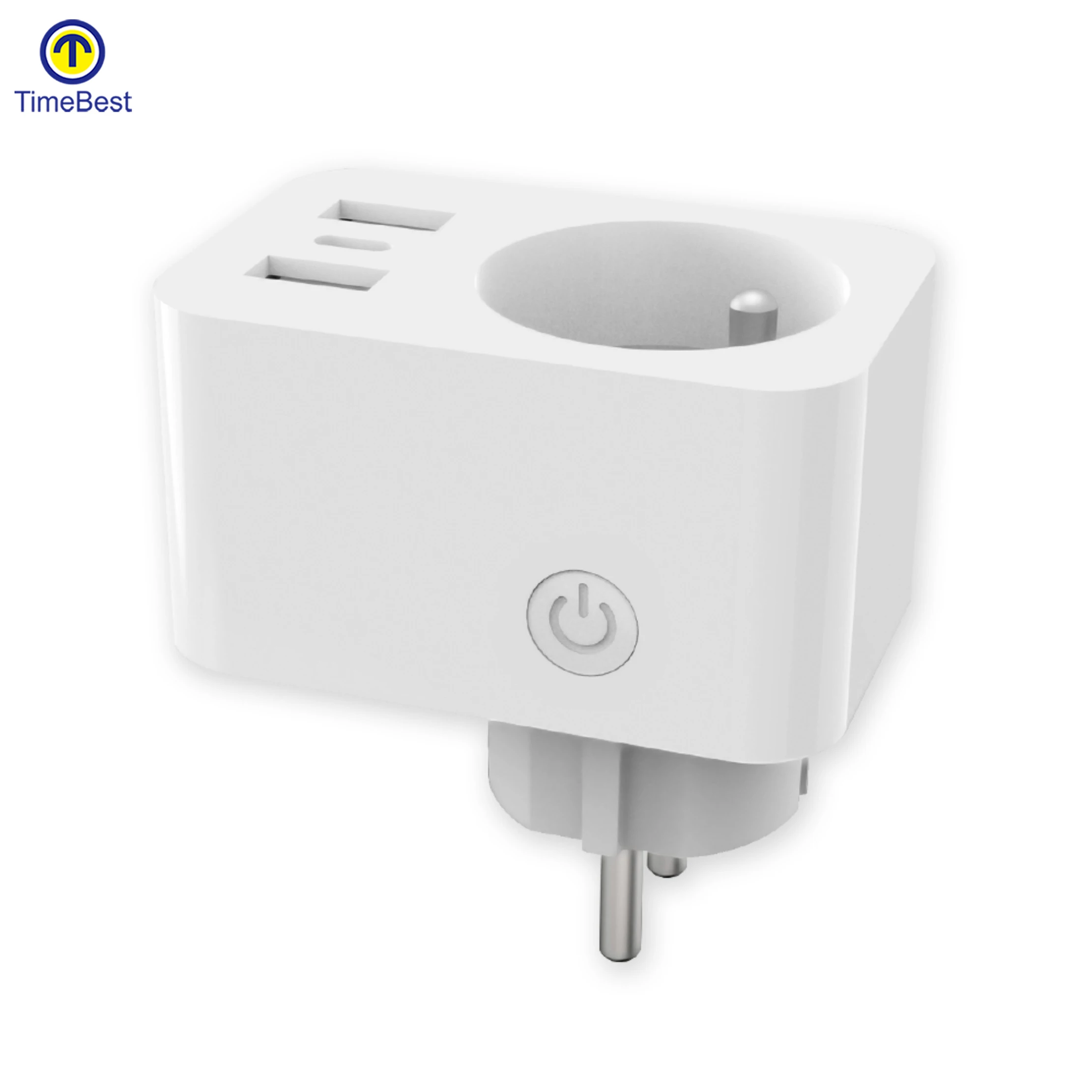 Tuya SAA 2 USB Ports WiFi Energy Plug 240V 2022 Android Dongle Adaptador