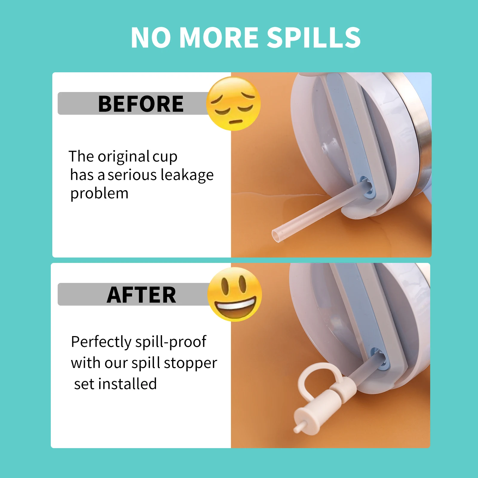 New 40oz  H2.0 Flowstate Reusable Insulated Stainless Steel Tumbler with Handle and Straw No MOQ