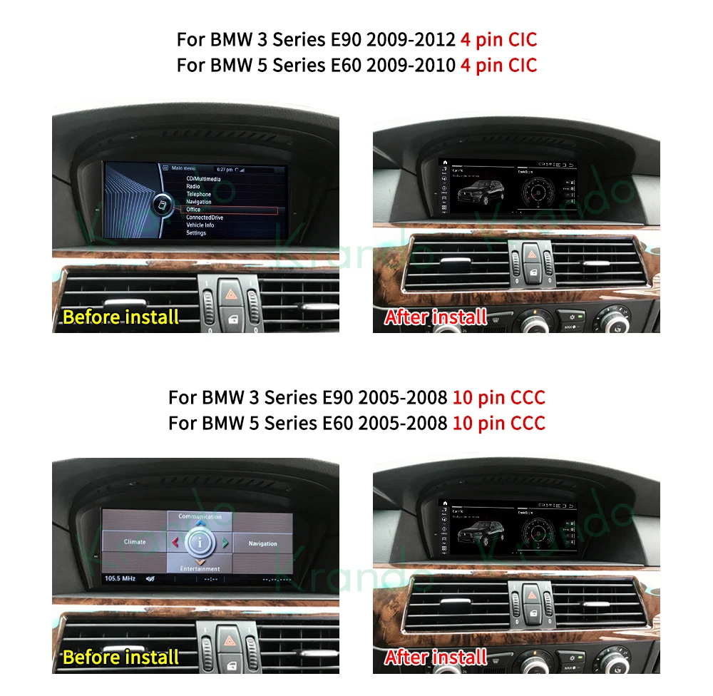 car radio audio for bmw e60 e90