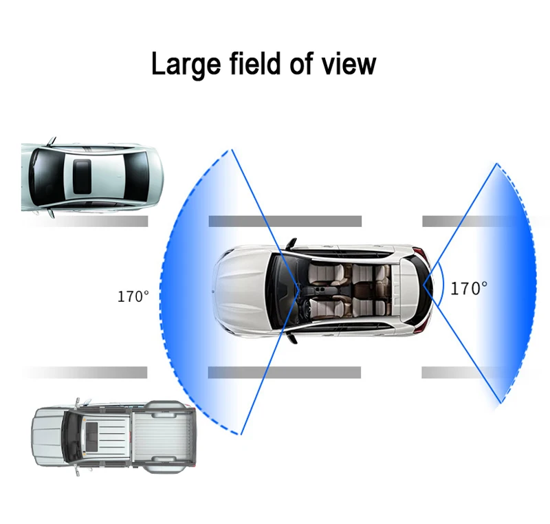 9.66 inch car full touch screen mirror car rearview mirror vehicle reverse  Camera 1080P Reversing camera