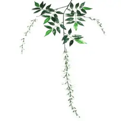 105cm Artificial Silk Wisteria Garden Hanging Flower Plant Vine for  Home Garden Wedding Arch Decoration