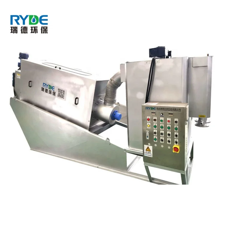 Небольшой завод по очистке сточных вод и простая в эксплуатации машина по обезвоживанию шлама для промышленного производства