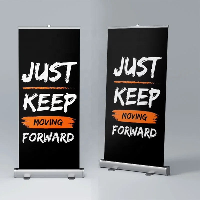 MELEX roll up banner stand Advertising Banner Stand up ee Aluminum Screen Retractable Banners
