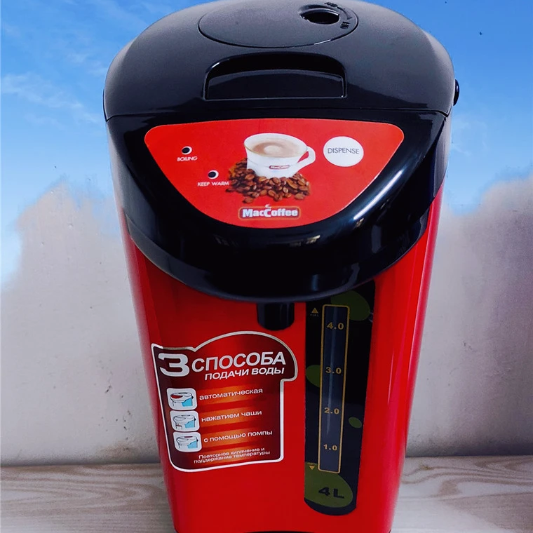 Дезинфекционный Электрический термочайник ODM цветочный красный корпус Кофеварка вращающийся на 360 градусов водонагреватель 3 способа дозирования