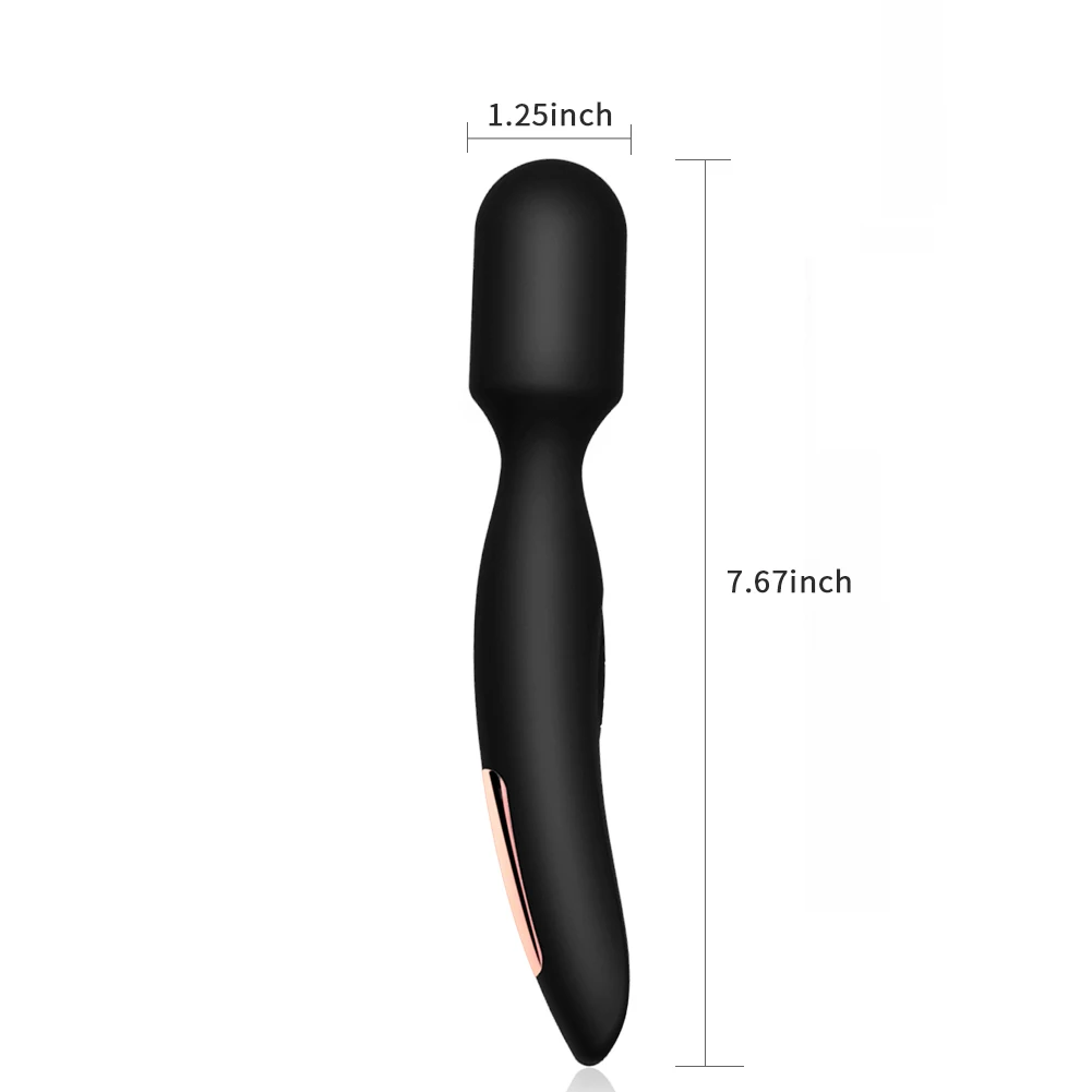 
Levett Dildo Vibrator 16 Vibration Speeds USB Rechargeable AV Wand Massager Vagina Vibrator for Women 