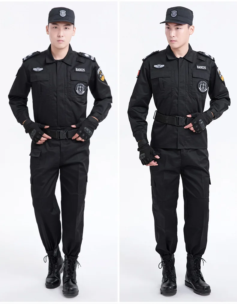 New wholesale spring and autumn security training uniform suit work clothes short sleeve long sleeve clothing